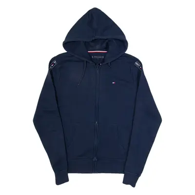 TOMMY HILFIGER Mens Blue Hoodie Full Zip S
