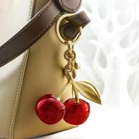 Keychain Cherry Bag Charms Purse，Key Chains Women Cute - Car keyrings for leather handbags，Adorable Add - ons for Your Es...