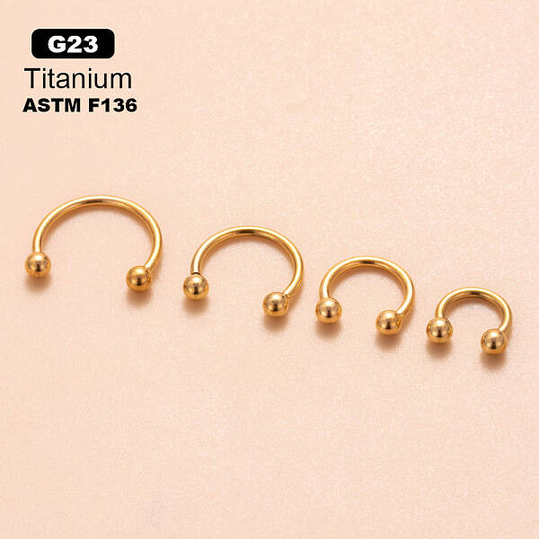 G23 Titanium Hoop Nose Rings