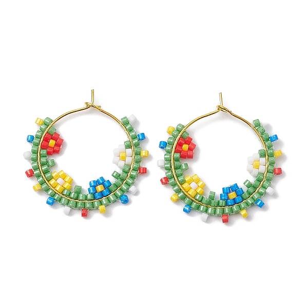 Brass Hoop Earring
