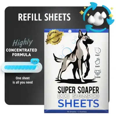 Super Soaper Hypoallergenic Shampoo Sheets