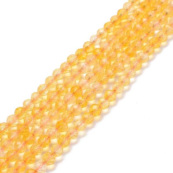 Natural Yellow Quartz Beads Strands