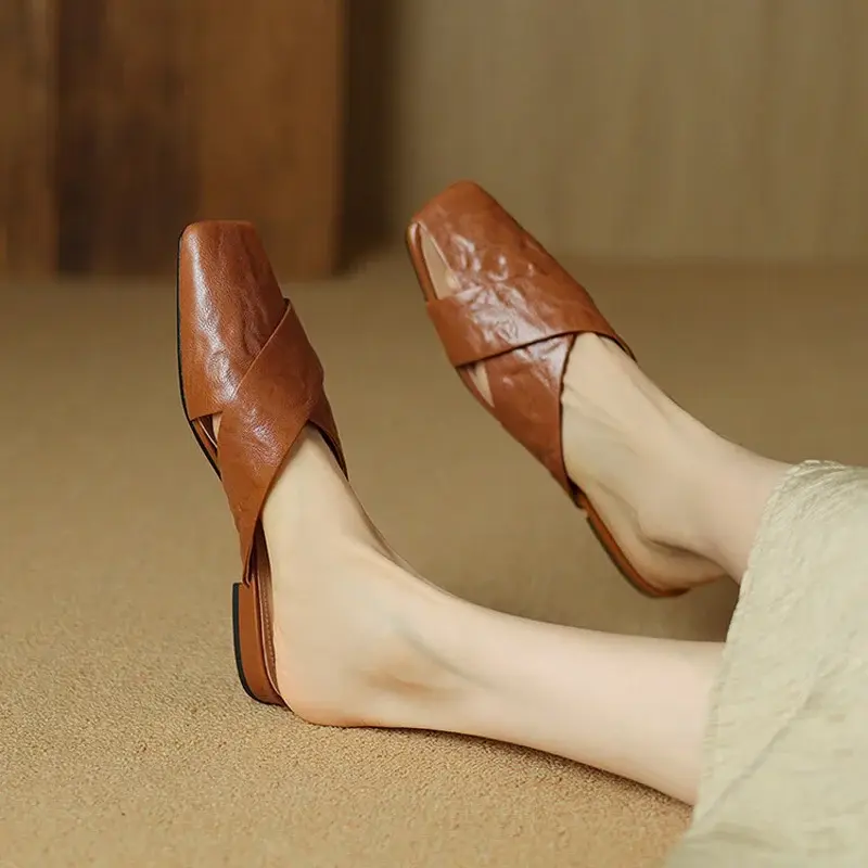 CHIKO Kenia Square Toe Block Heels Clogs/Mules Shoes