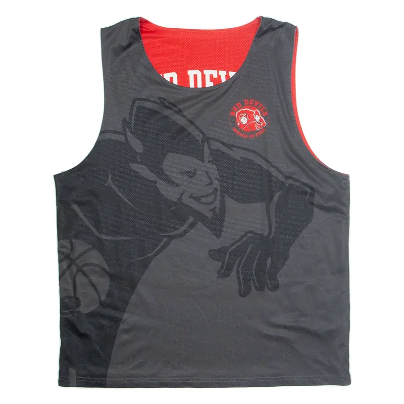 Reversible Red Devils Mens Jersey Grey Sleeveless USA L