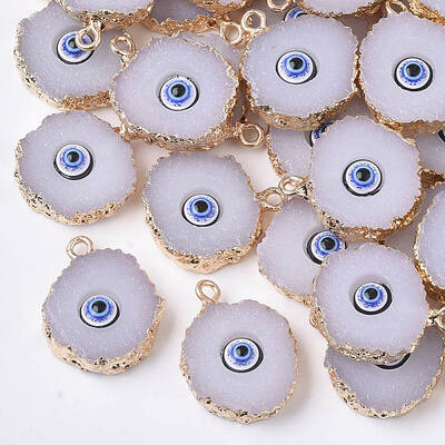 Druzy Resin Pendants