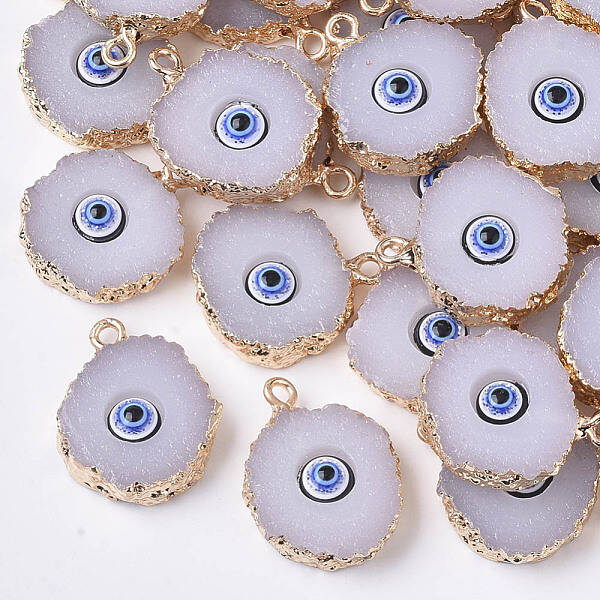 Druzy Resin Pendants