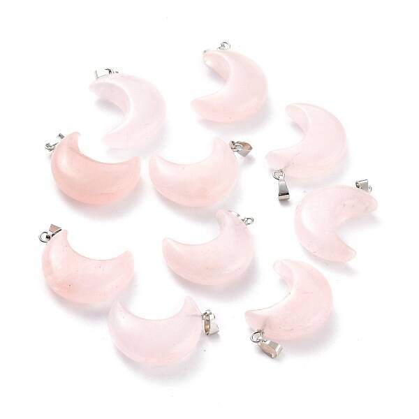 Natural Rose Quartz Pendants