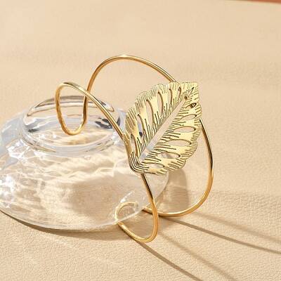 Ion Plating(IP) 304 Stainless Steel Cuff Bangles for Women