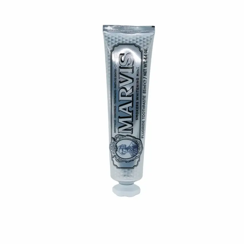 Marvis Smokers Whitening Mint Toothpaste 85ml - Fluoride & Whitening Agents for Effective Stain Removal & Fresh Breath Oral C...