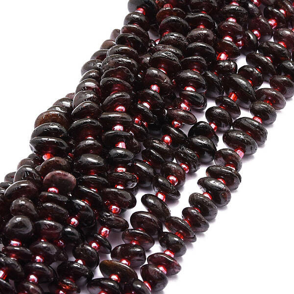 Natural Garnet Beads Strands
