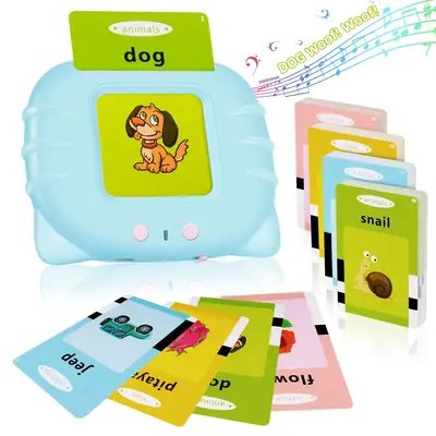 English Talking Flash Cards with 224 Sight Words,Montessori Toys,Speech Therapy Toys,Educational Learning Interactive Kids To...