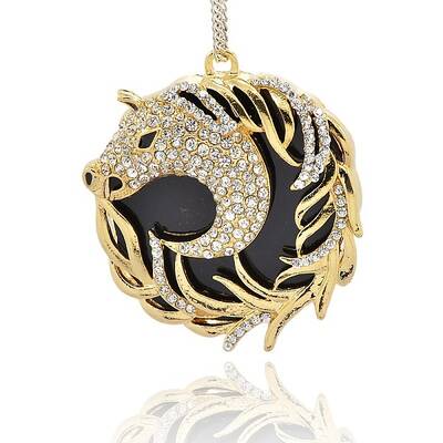 Golden Tone Alloy Resin Pendants