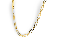 Paper Clip Necklace - For Women - Stainless Steel