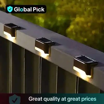 Solar Powered LED Light, Outdoor Waterproof LED Light, Waterproof Solar Step Light, Outdoor Garden Light For Deck Stairs Pati...