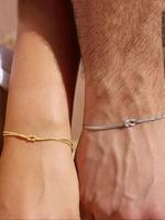 Simple Knot Design Bracelet, Fashionable Bracelet for Couple, Casual Trendy Accessories for Women & Men, Fashion Jewelry for ...