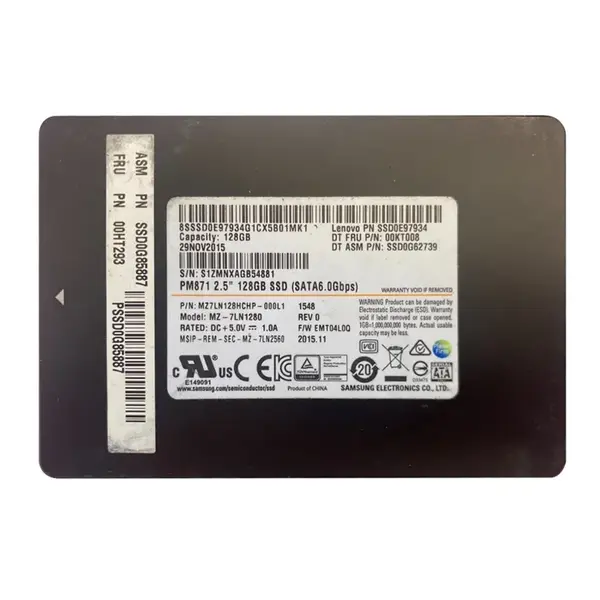 SSD0G85887 Lenovo 128GB TLC SATA 6GB/s 2.5-Inch Internal Solid State Drive