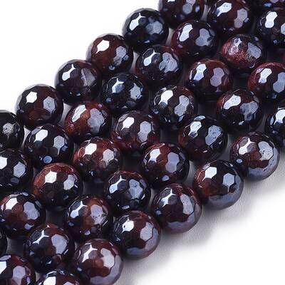 Electroplated Natural Tiger Eye Beads Strands