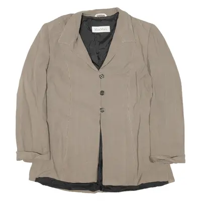 MAX MARA Blazer Jacket Gold Viscose Womens UK 10