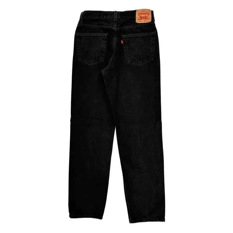550 Levis Jeans - 30W 33L Black Cotton