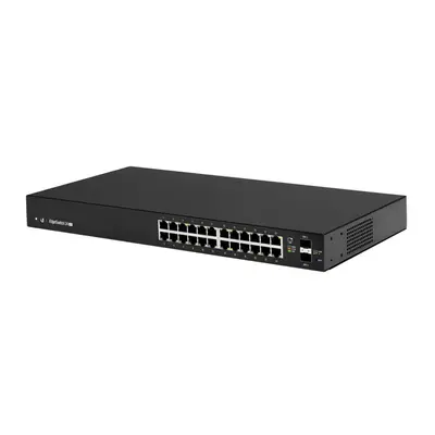 ES-24-LITE Ubiquiti EdgeSwitch 24 x RJ-45 Ports 1000Base-T + 2 x SFP Ports Layer 3 Managed Gigabit Ethernet Network Switch
