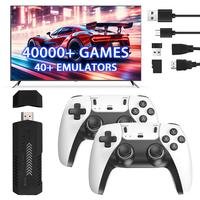 X2 Wireless Retro Game Console - Built-in 40000+ Games - 4k HD Game Stick - Plug and Play - Includes 2.4G Wireless Controller