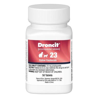 Droncit Tapewormer For Cats 1 Tablets