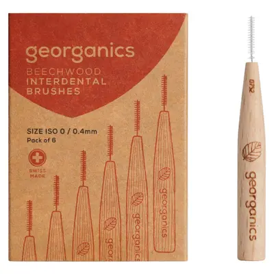 Georganics Interdental brushes ISO 0 (6 pieces)