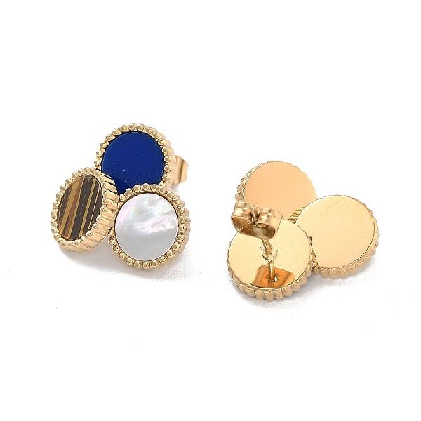 Ion Plating(IP) 304 Stainless Steel Stud Earrings
