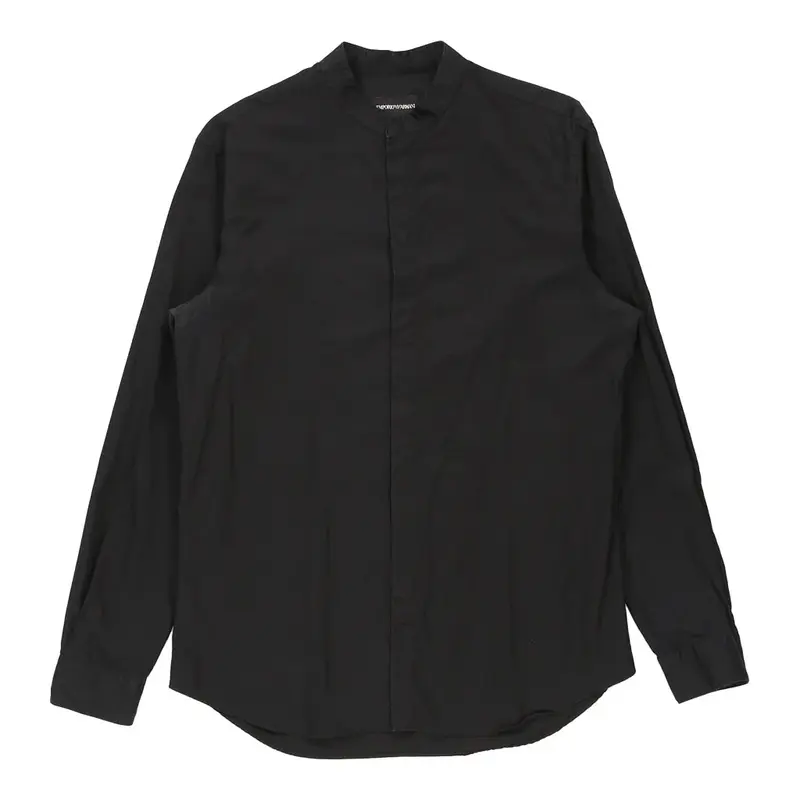 Emporio Armani Shirt - Large Black Cotton