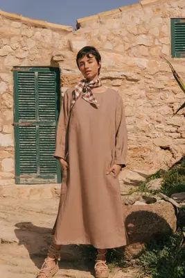 AMALIA dress in Rosy Brown | Size: L