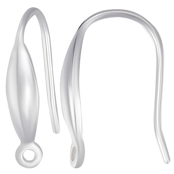 Beebeecraft 1 Box 5 Pairs French Earring Hooks 925 Sterling Silver Teardrop Fish Ear Hooks Ear Wires with Loops for Women DIY...