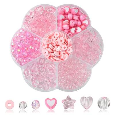 DIY Acrylic & Polymer Clay Beads Jewelry Making Finding Kit
