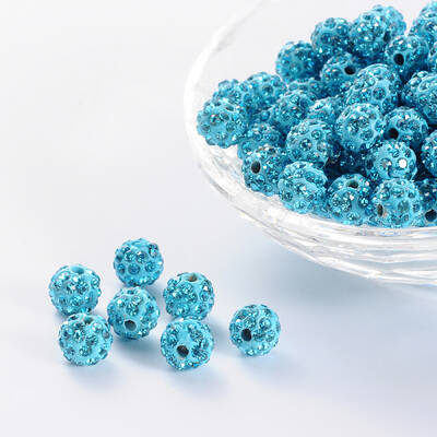 Pave Disco Ball Beads