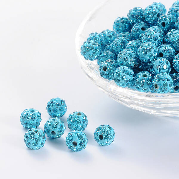 Pave Disco Ball Beads