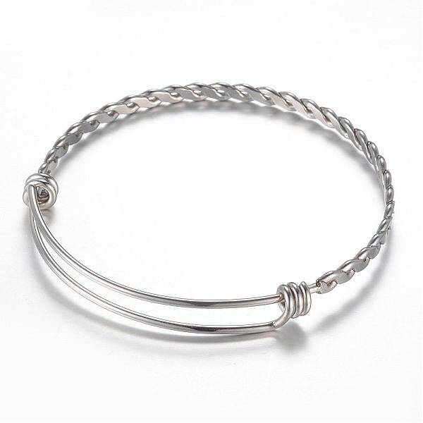 Tarnish Resistant Adjustable 304 Stainless Steel Expandable Bangle Making