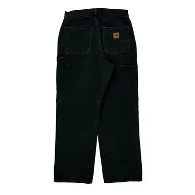 Carhartt Cargo Carpenter Trousers - 29? Waist Black Cotton