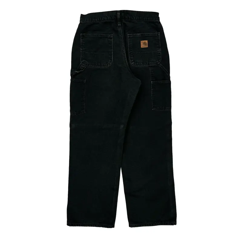 Carhartt Cargo Carpenter Trousers - 29? Waist Black Cotton