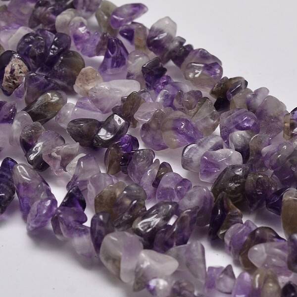 Chip Natural Amethyst Beads Strands