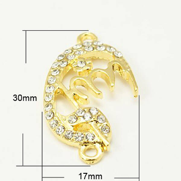 Alloy Rhinestone Links