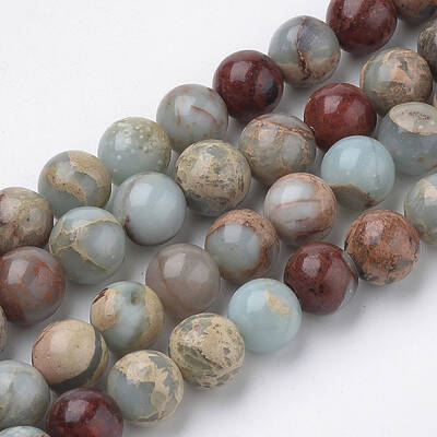 Natural Aqua Terra Jasper Strands