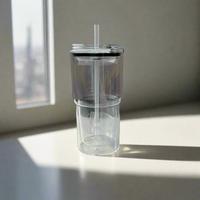 24oz Plastic/Acrylic Travelers Snow-globe mug - Perfect for Beverages - Bottle, Drinkware