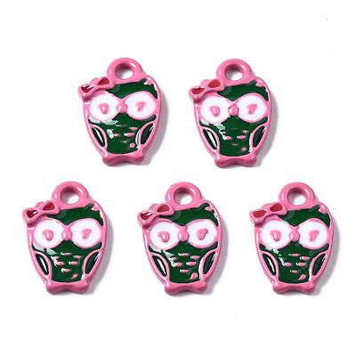 Spray Painted Alloy Enamel Charms