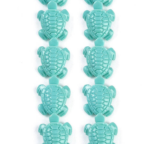 Synthetic Coral Carved Beads Strands