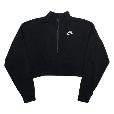 NIKE Womens Sweatshirt Black S