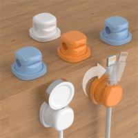 2025 Latest Upgraded [6-Pack] Spring Cord Organizer With Rotatable Lock - AdhesiveCable Clips For Desk/Car/Nightstand, USB Ch...