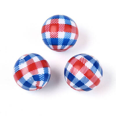 Printed Opaque Acrylic Beads