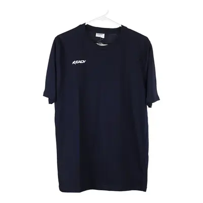 Ready T-Shirt - Large Navy Cotton