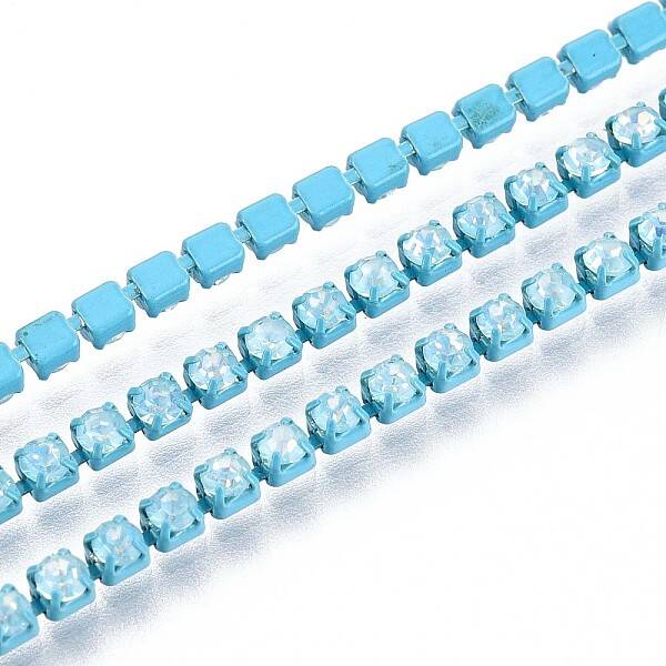 Iron Rhinestone Cup Chains