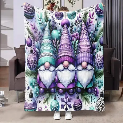 Colorful Sea Life Pattern Throw Blanket, 1 Count Soft Warm Throw Blanket, Air-conditioned Room Blanket, Warm Nap Blanket for ...