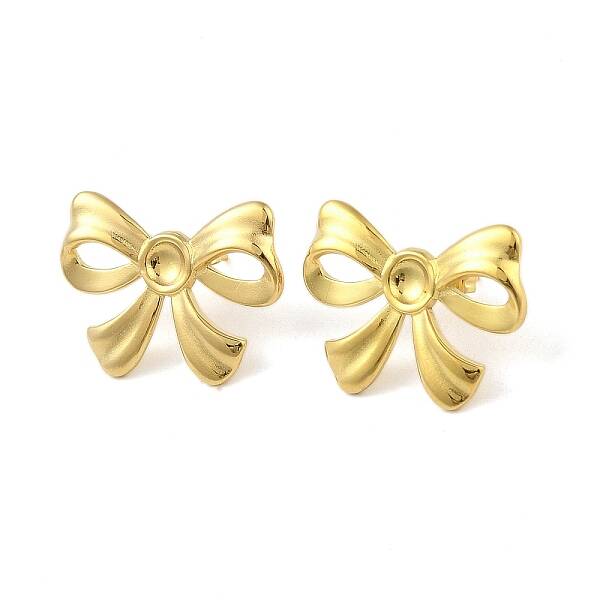 Ion Plating(IP) 304 Stainless Steel Stud Earrings for Women